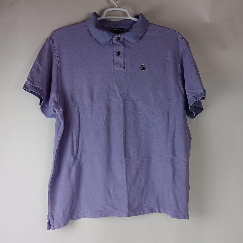 Patagonia Men's Purple Polo Shirt with Pullover two buttons
